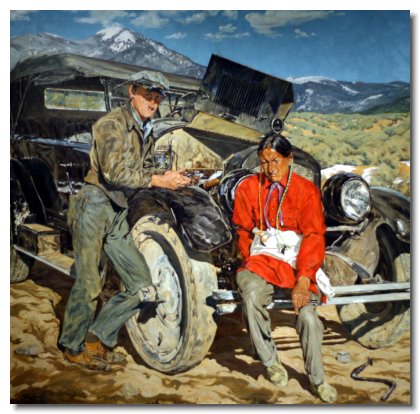 10   BOB ABBOTT AND HIS ASSISTANT, 1935 by Walter Ufer